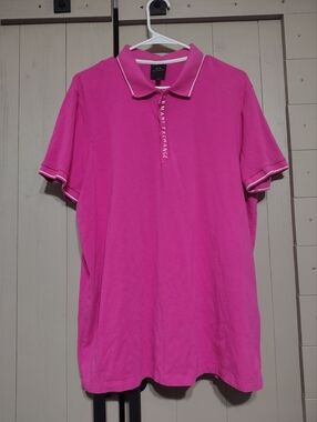 Armani Exchange Pink Polo Size Xl
